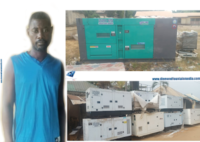 Police Arrests Sunday Titus, A Suspect Specialized In Stealing Heavy Generators, 15 Generators Recovered Delta State Police Command has arrested