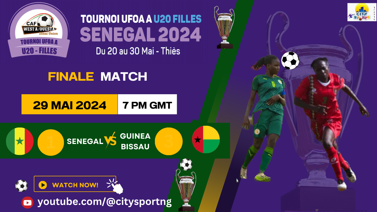 Finale : Sénégal vs Guinée Bissau en direct | WAFU A Tournoi Féminin U20 | Tournoi UFOA A U20 Filles |Sénégal 2024