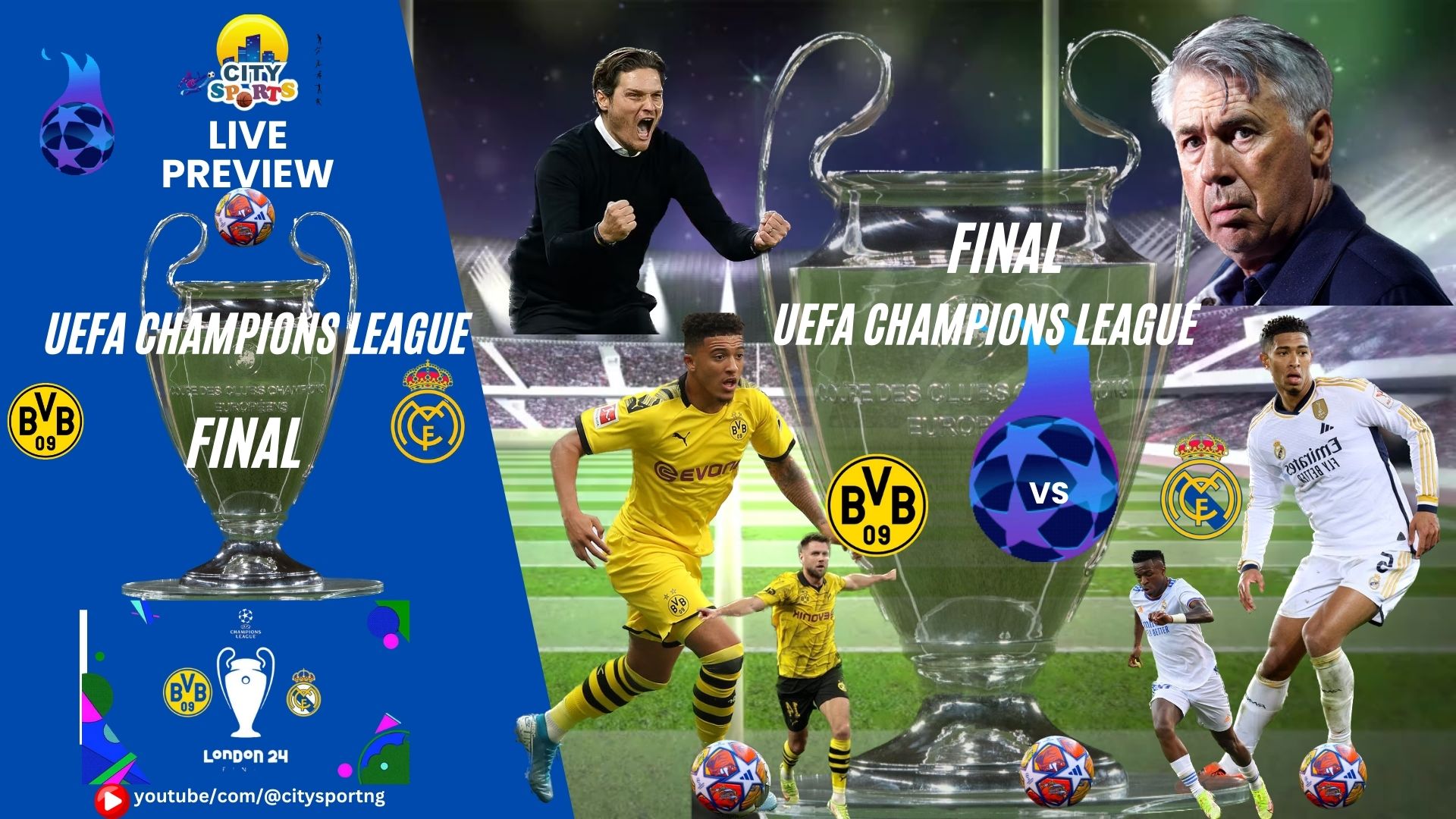 UEFA Champions League Final Preview | Dortmund vs Real Madrid The deciding moment is here, the moment of glory to crown the new European clubs’