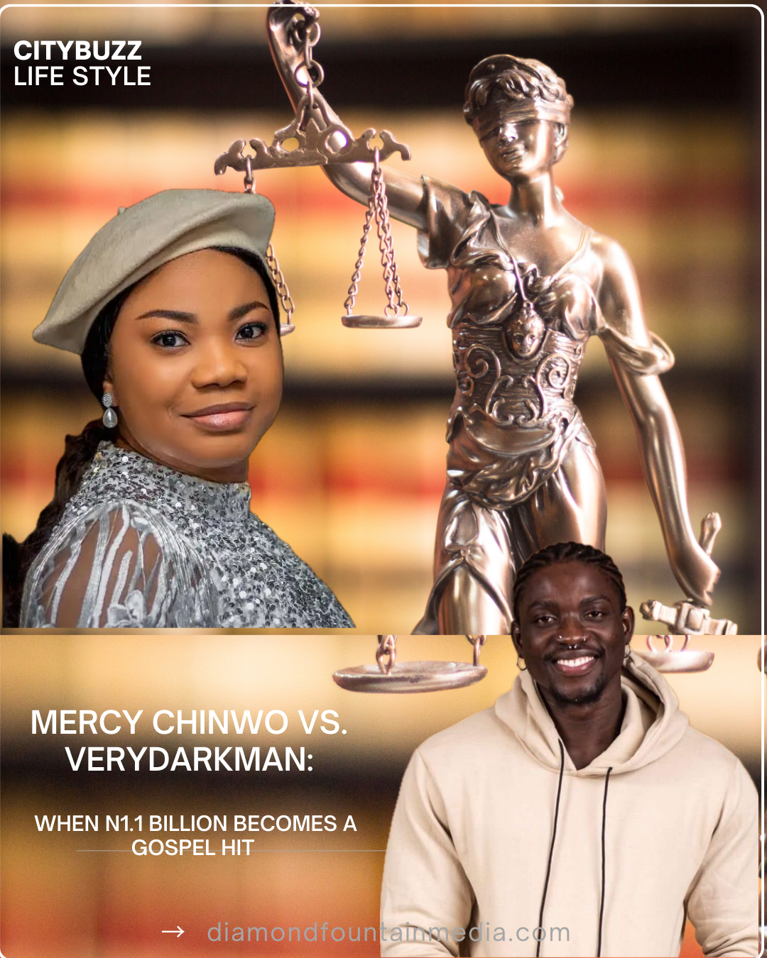 Mercy Chinwo vs. VeryDarkMan: When ₦1.1 Billion Becomes a Gospel Hit In the Nigerian social media courtroom